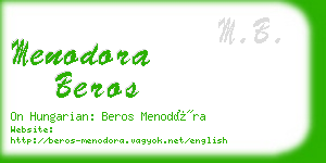 menodora beros business card